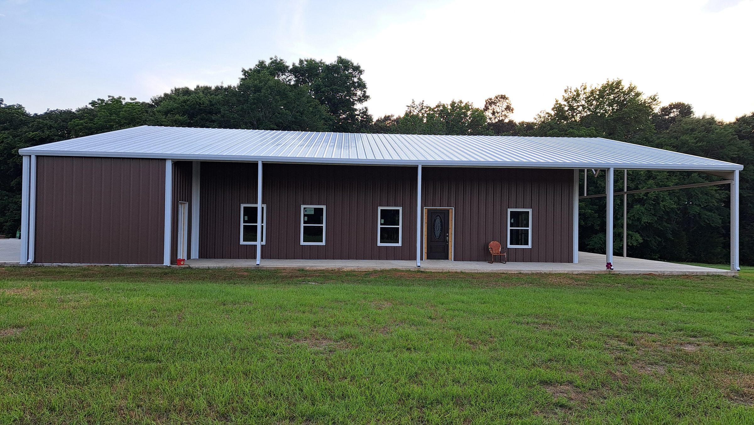 50x70x12 w 15ft Wrap around Porch Marchbank Project 5