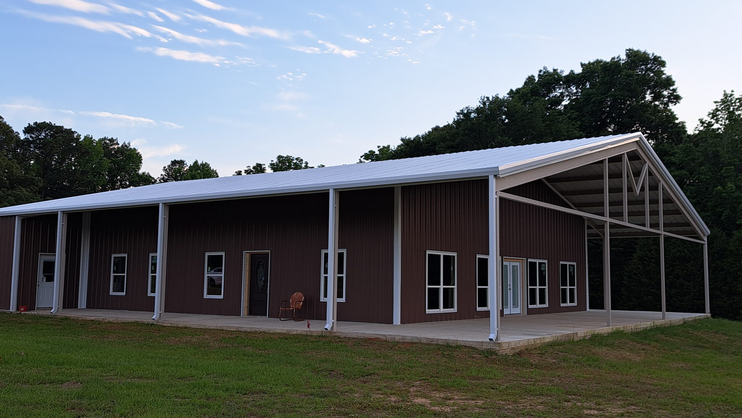 50x70x12 w 15ft Wrap around Porch Marchbank Project 6